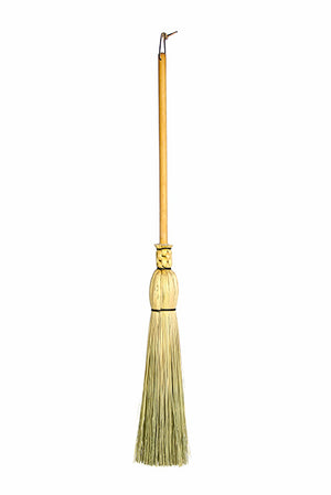 Granville Island Broom Co traditional round mini broom trimmed brush
